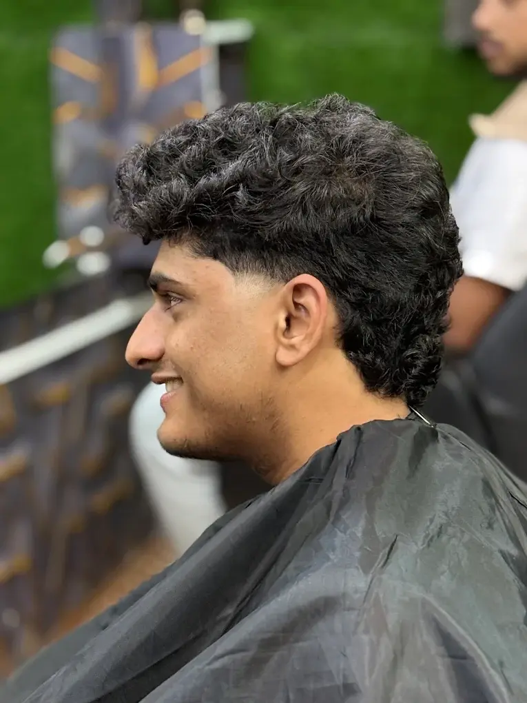 Men's haircut at The Styling Bar in Virupakshapura